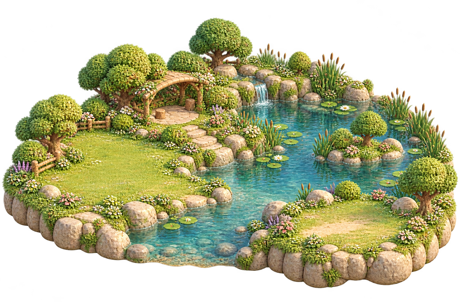 水豚區精緻微縮場景