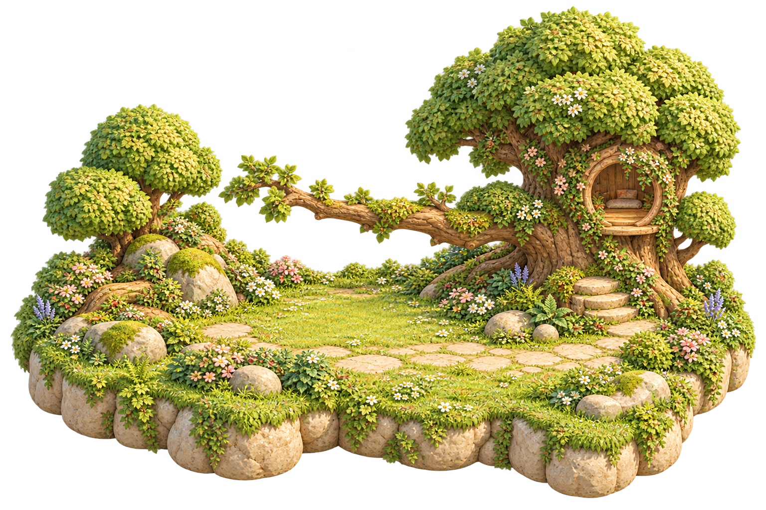 貓頭鷹區精緻微縮場景